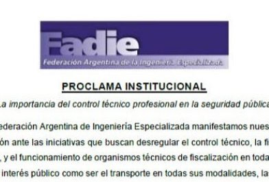 PROCLAMA INSTITUCIONAL