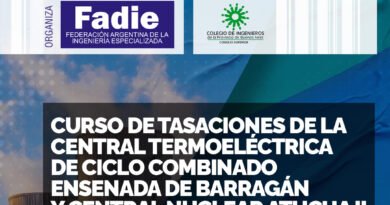 Curso de Tasaciones de la Central Termoeléctrica de Ciclo Combinado Ensenada de Barragán y Central Nuclear Atucha II